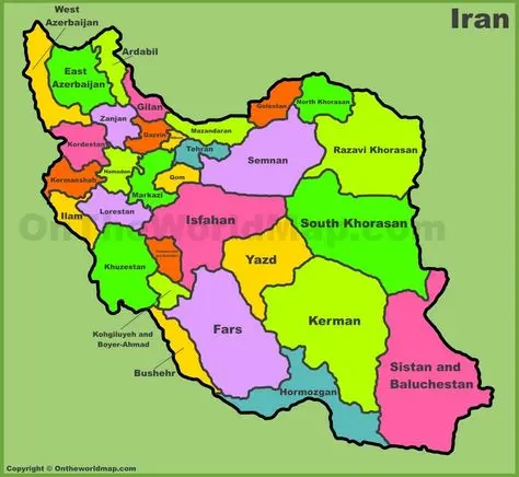 جاذبه‌های طبیعی استان‌های مختلف ایران