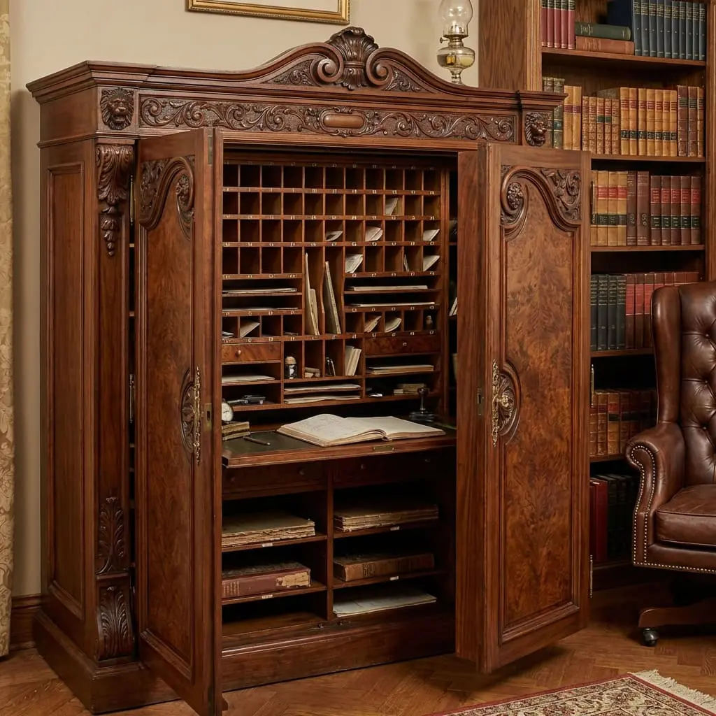 کابینت مدرن و سازمانیافته با طراحی زیبا