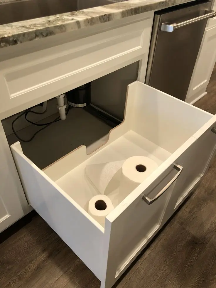 چیکار کنیم کابینت زیر سینک مرتب باشد؟