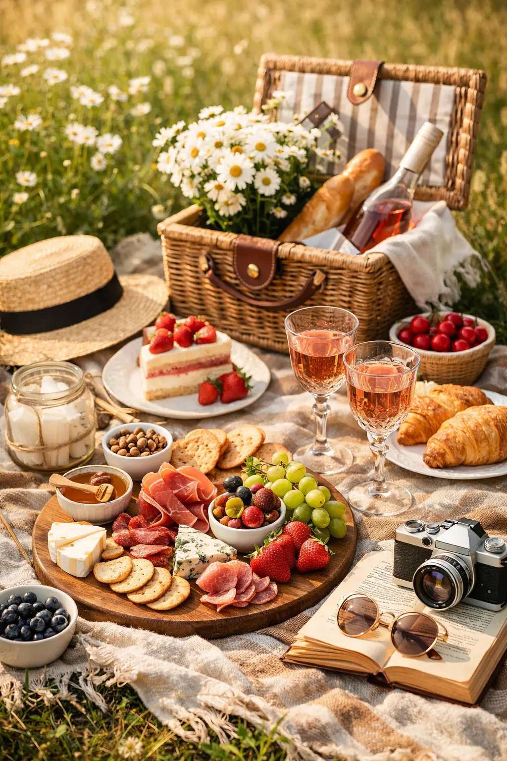 پتو و وسایل راحتی برای پیک نیک در طبیعت