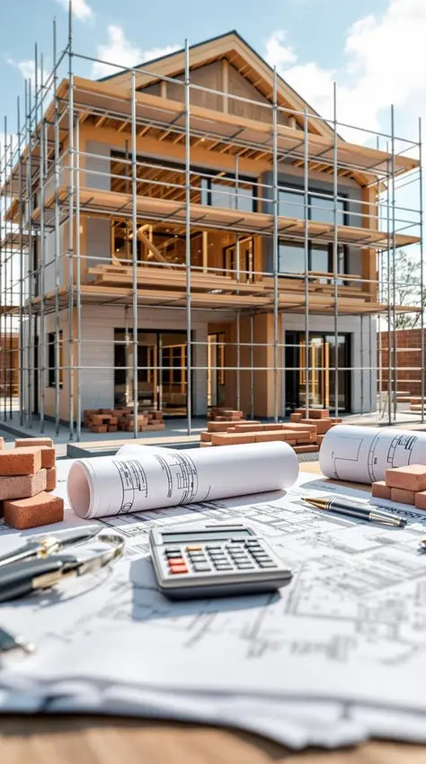 یک تیم مهندسی در حال بررسی نقشه‌های پروژه ساختمانی