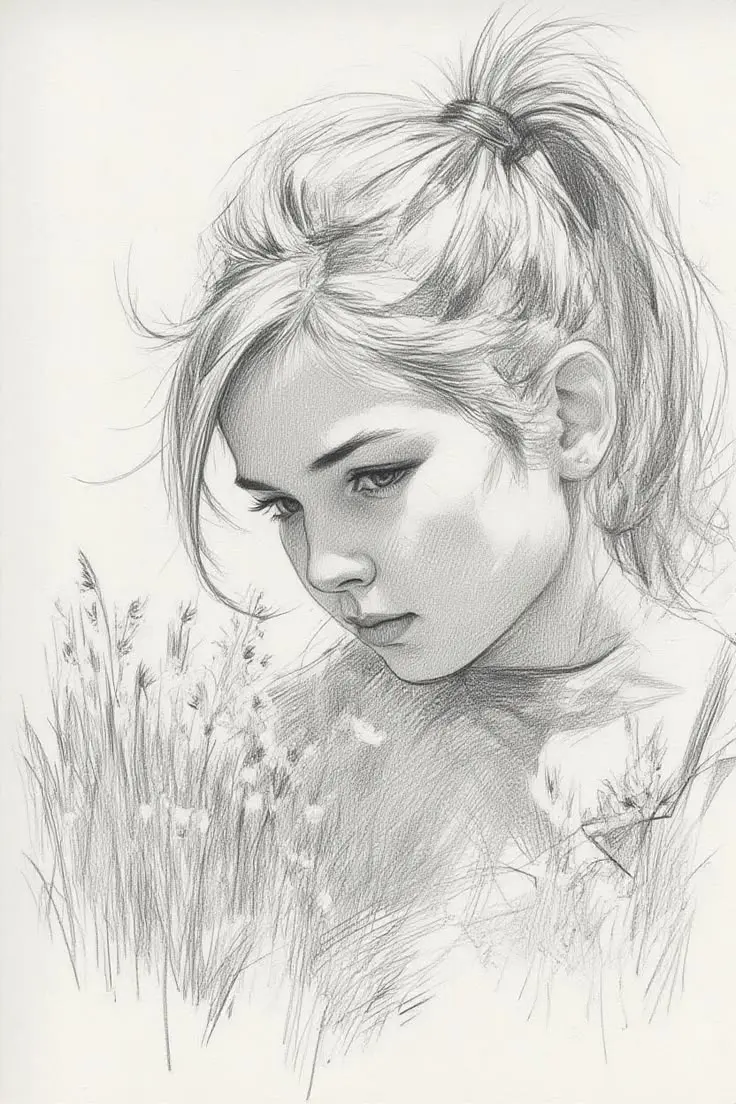 رسم شکل‌های هندسی و آلی با مداد برای تمرین طراحی