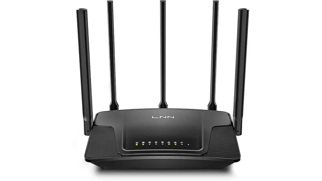 روتر وای‌فای مدرن با پشتیبانی از استانداردهای جدید مانند Wi-Fi 6