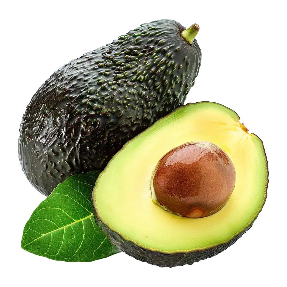 آووکادوی رسیده با سطحی کمی نرم و رنگ تیره