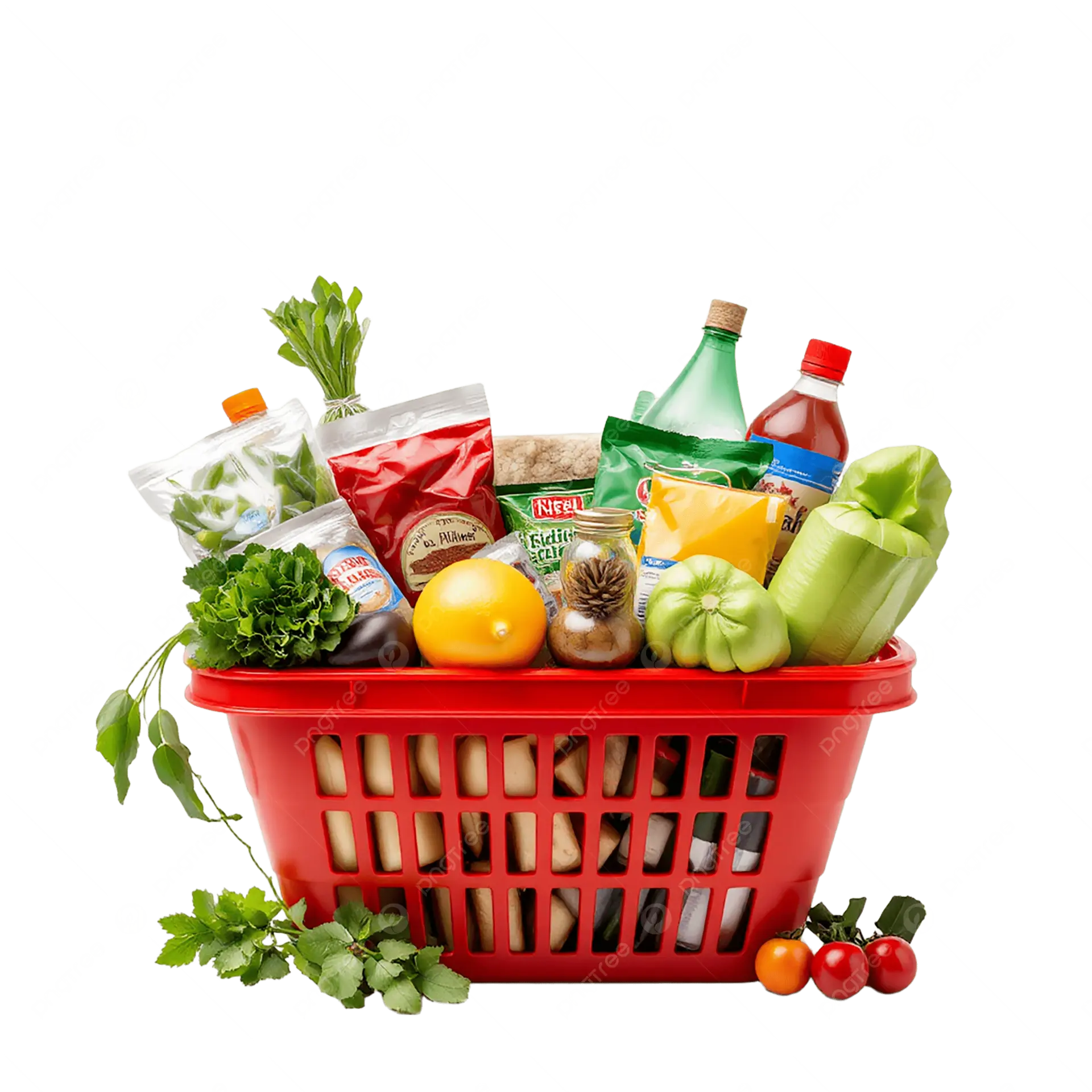 یک لیست خرید الکترونیکی روی تبلت برای مدیریت مواد غذایی