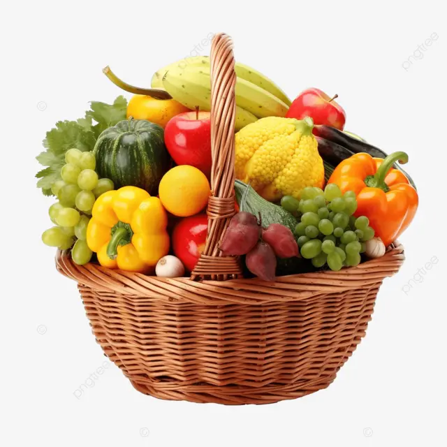 سبد میوه با طراحی مدرن و فضای داخلی مناسب برای میوه‌های بزرگ