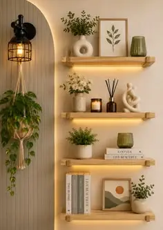 کابینت شیشه‌ای با قاب فلزی در فضای بالای جاکفشی