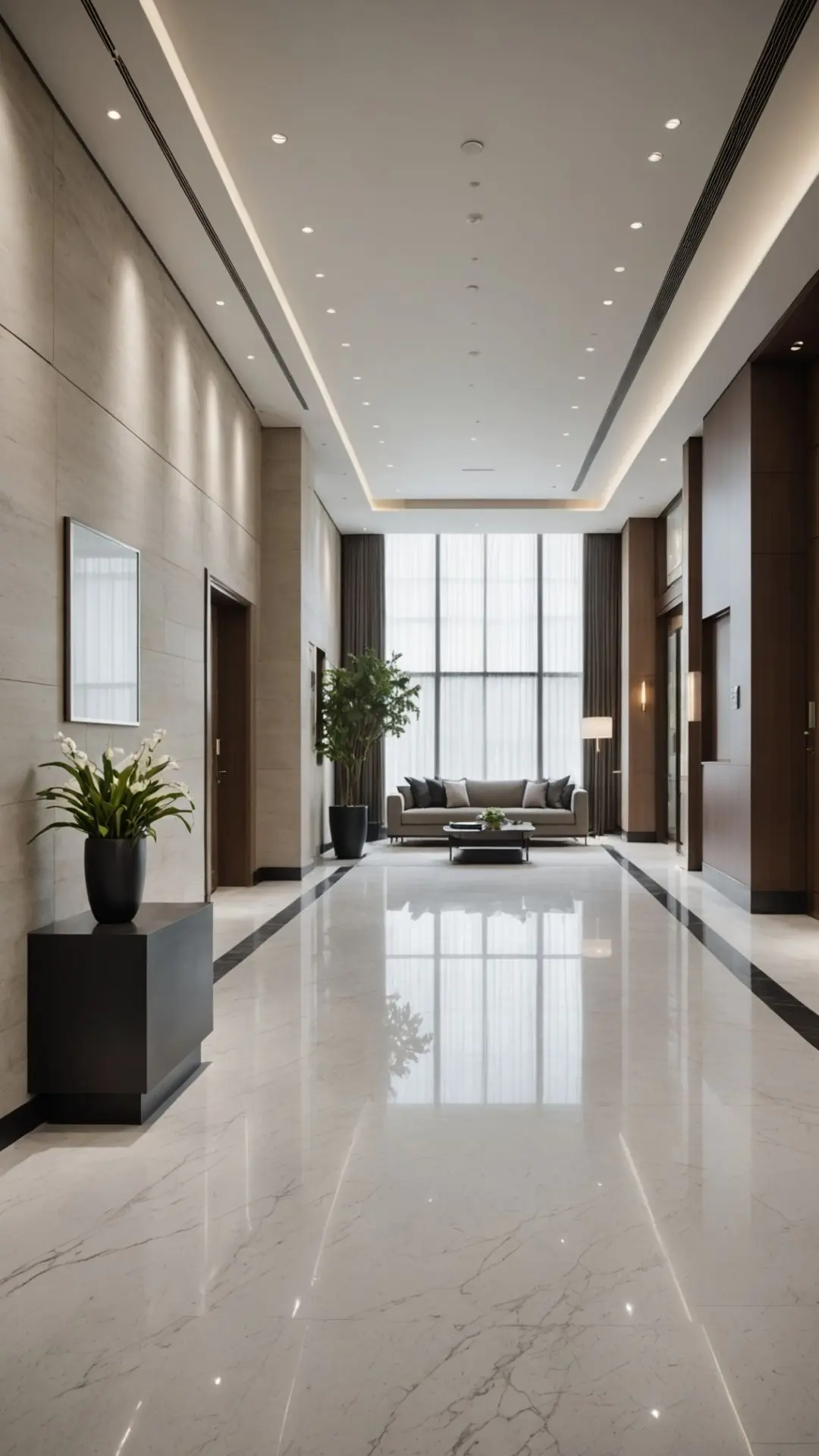 چیکار کنیم لابی کوچک ساختمان زیباتر شود؟
