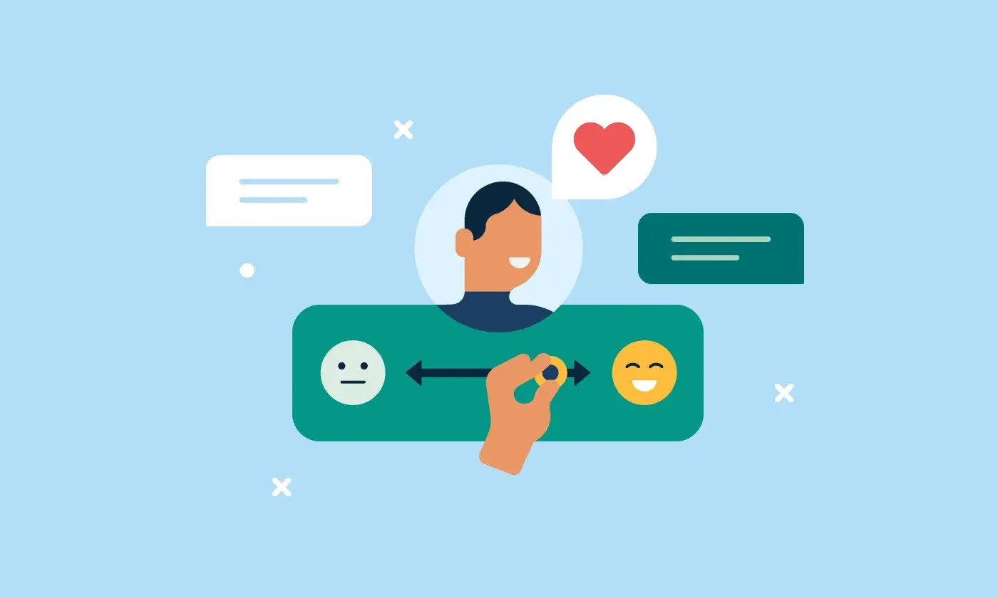 یک کارمند در حال ارائه خدمات با لبخند به مشتری