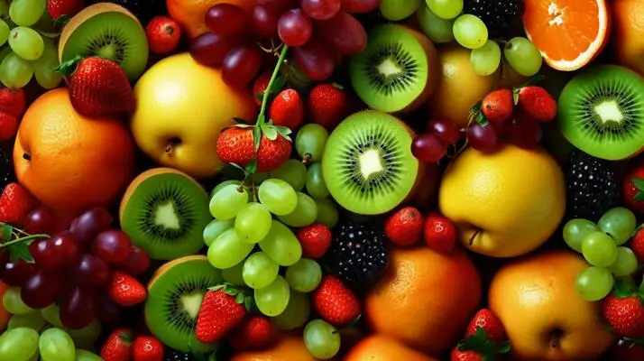 میوه‌های تازه با رنگ روشن و جذاب