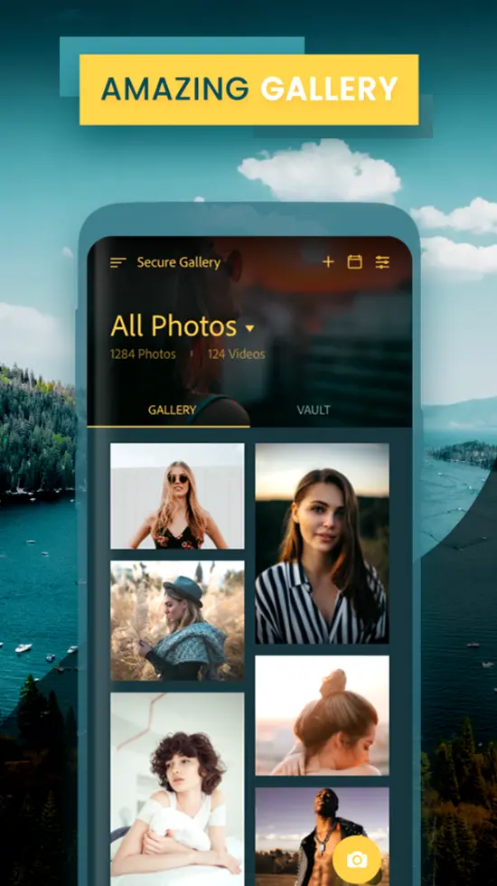 صفحه اصلی برنامه Google Photos با آلبومهای مختلف