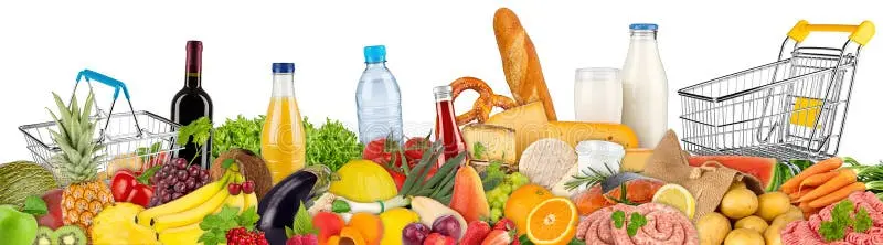محصولات غذایی تازه و پاکیزه در انبار