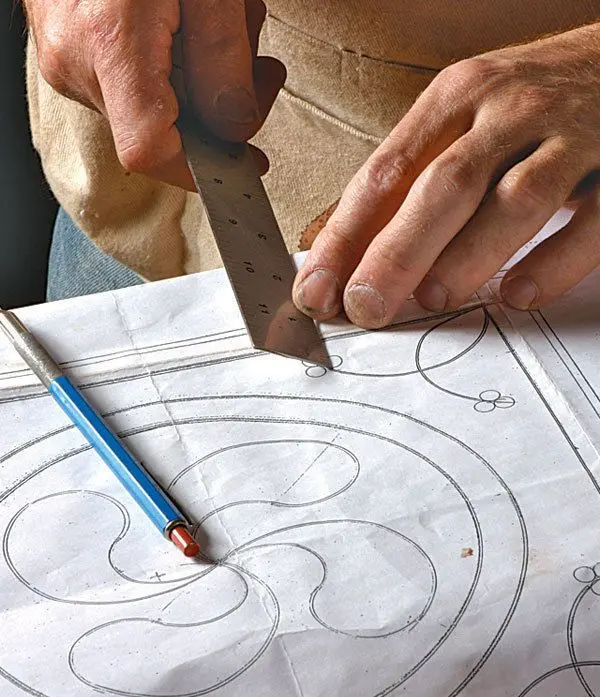 نمونهای از پنل خاتمکاری مدرن با طرح هندسی