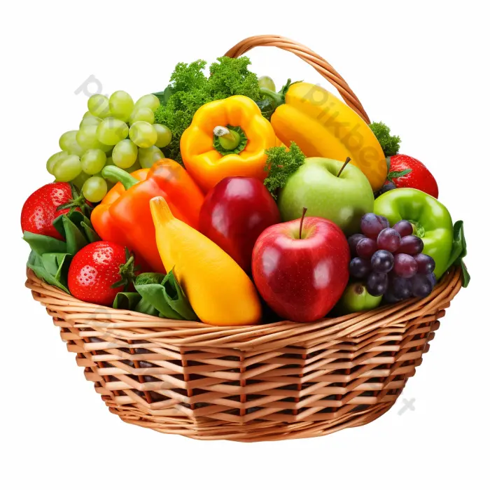 سبدهای میوه در دست یک خریدار