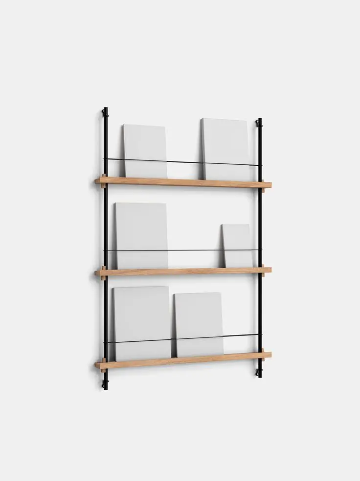 کتابخانه دیواری مدولار با قابلیت تنظیم و تغییر اندازه