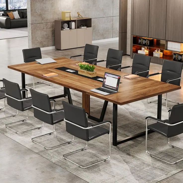 میز پرس چوبی با ابعاد استاندارد برای دفتر کار