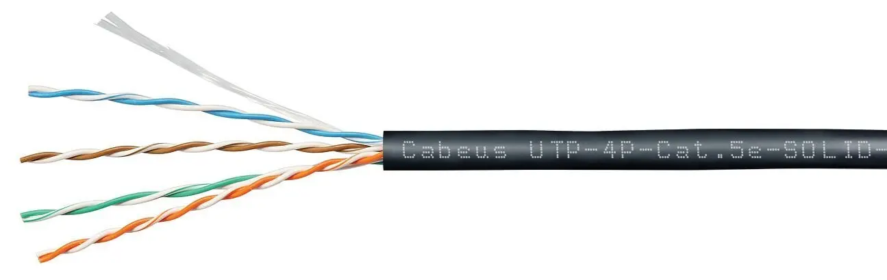 کابل شبکه Cat6 با پوشش پلاستیکی و رنگ‌های مختلف