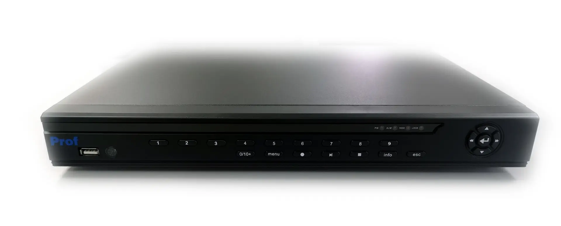 نمونه‌ای از دستگاه DVR هیبرید با قابلیت پشتیبانی از دوربین‌های آنالوگ و دیجیتال