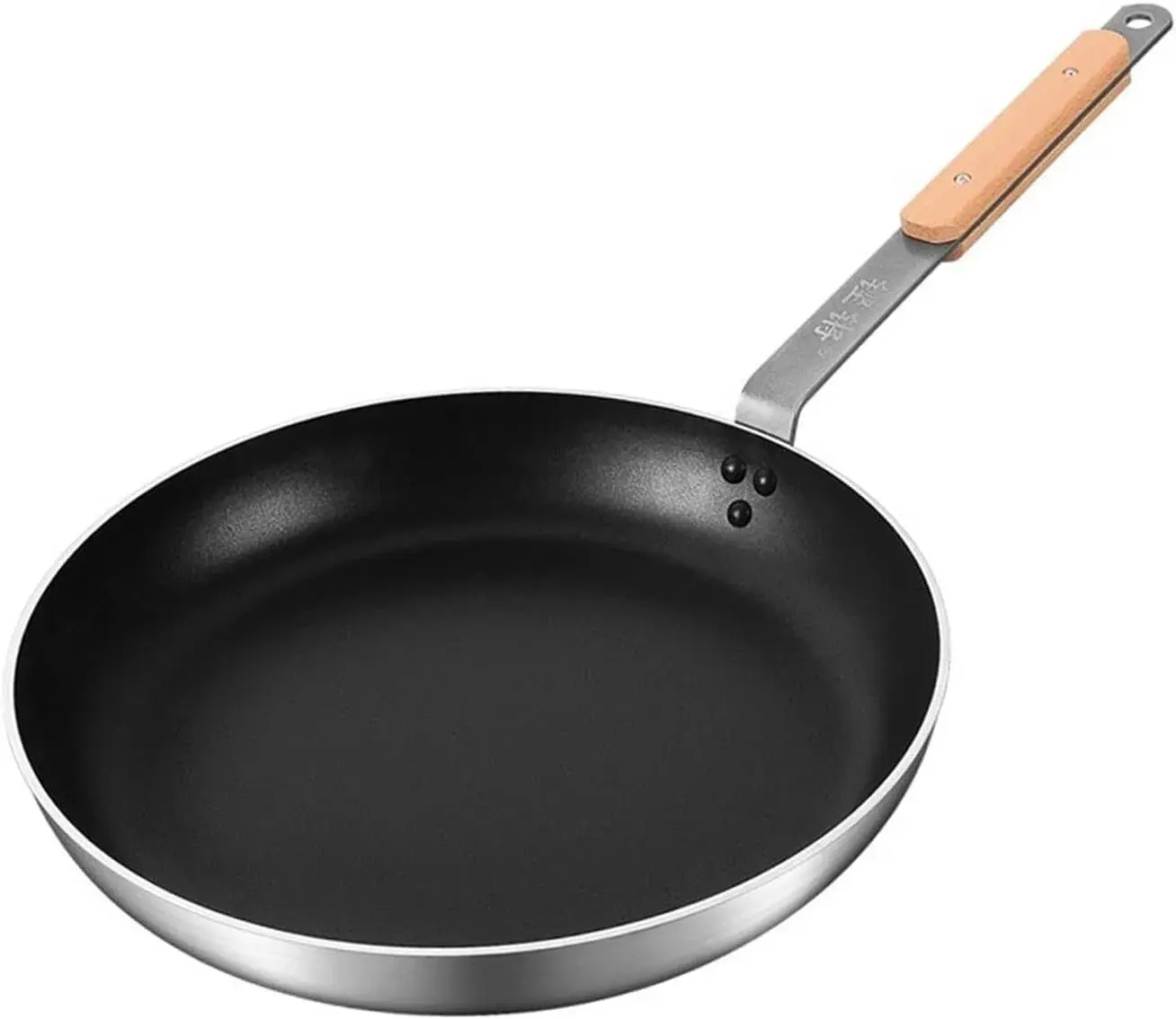 تابه چدنی با پوشش ضد چسب و دستگیره فلزی برای پخت و پز روزمره