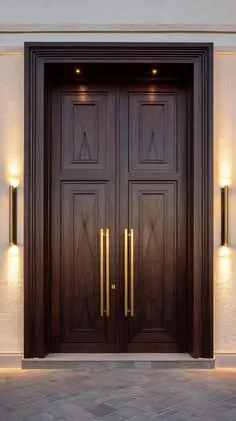 نمونه درب ورودی با طراحی مدرن و مواد مقاوم در برابر شرایط جوی