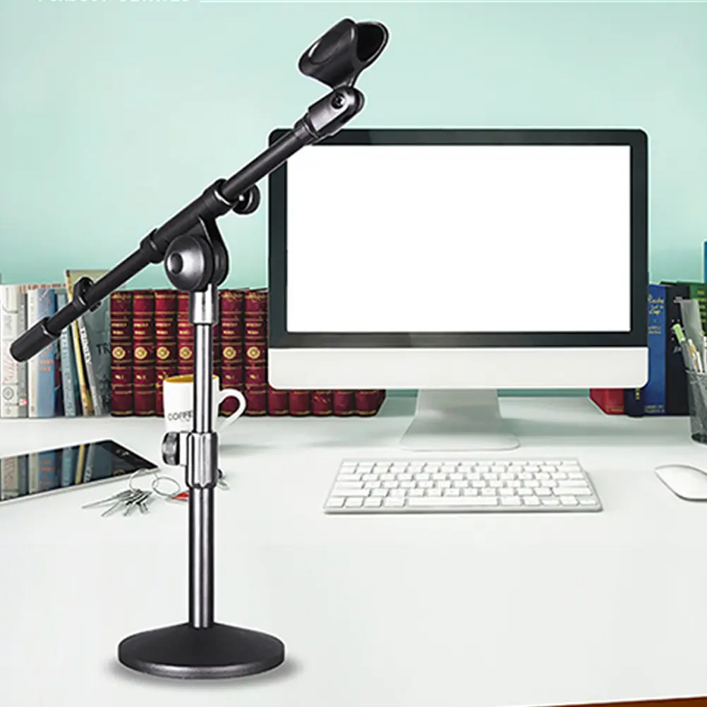 پایه میکروفون ثابت با طراحی حرفه‌ای و قابلیت تنظیم ارتفاع