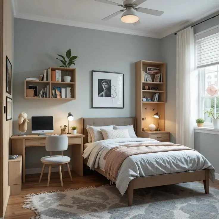 کابینتهای سازماندهی شده برای ذخیرهسازی وسایل نوجوانان