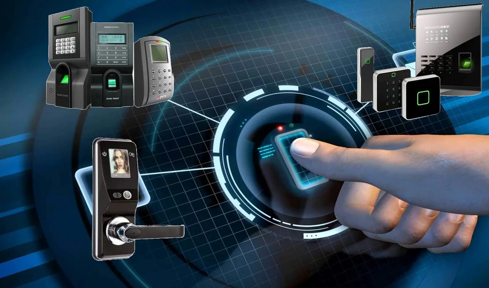 پنل کنترل سیستم تردد با نمایشگر دیجیتال و کارت خوان