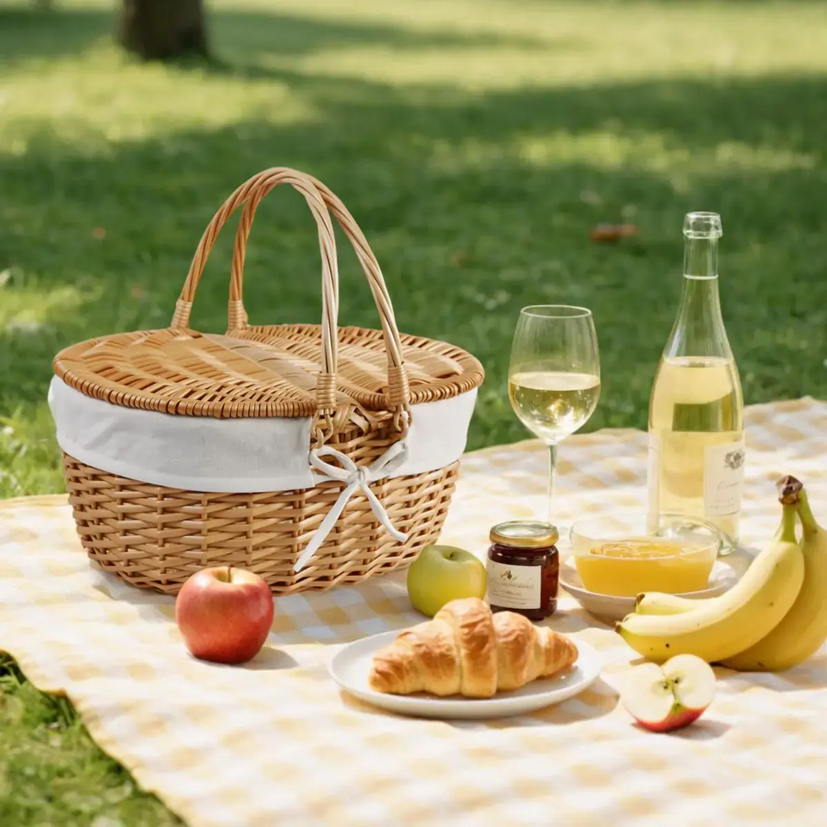 سبد پیکنیک کوچک و رنگارنگ برای کودکان