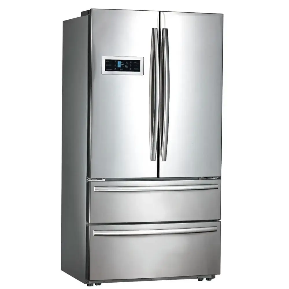 یخچال کمبی با درب شیشهای و طراحی مدرن