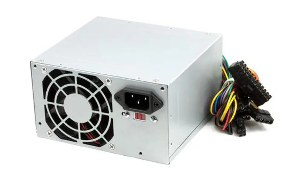 پاور کامپیوتری با طراحی ATX و کابل‌های مختلف برای اتصال به قطعات سیستم