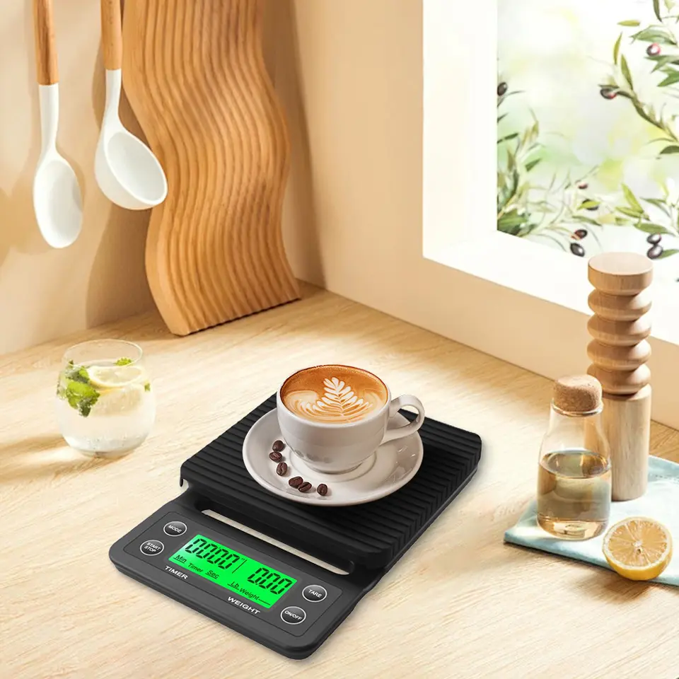 ترازو قهوه با نمایشگر دیجیتال و دقت بالا