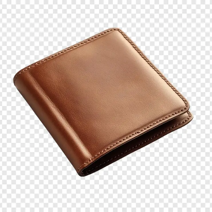 کیف پول چرمی با طراحی کلاسیک و رنگ قهوهای