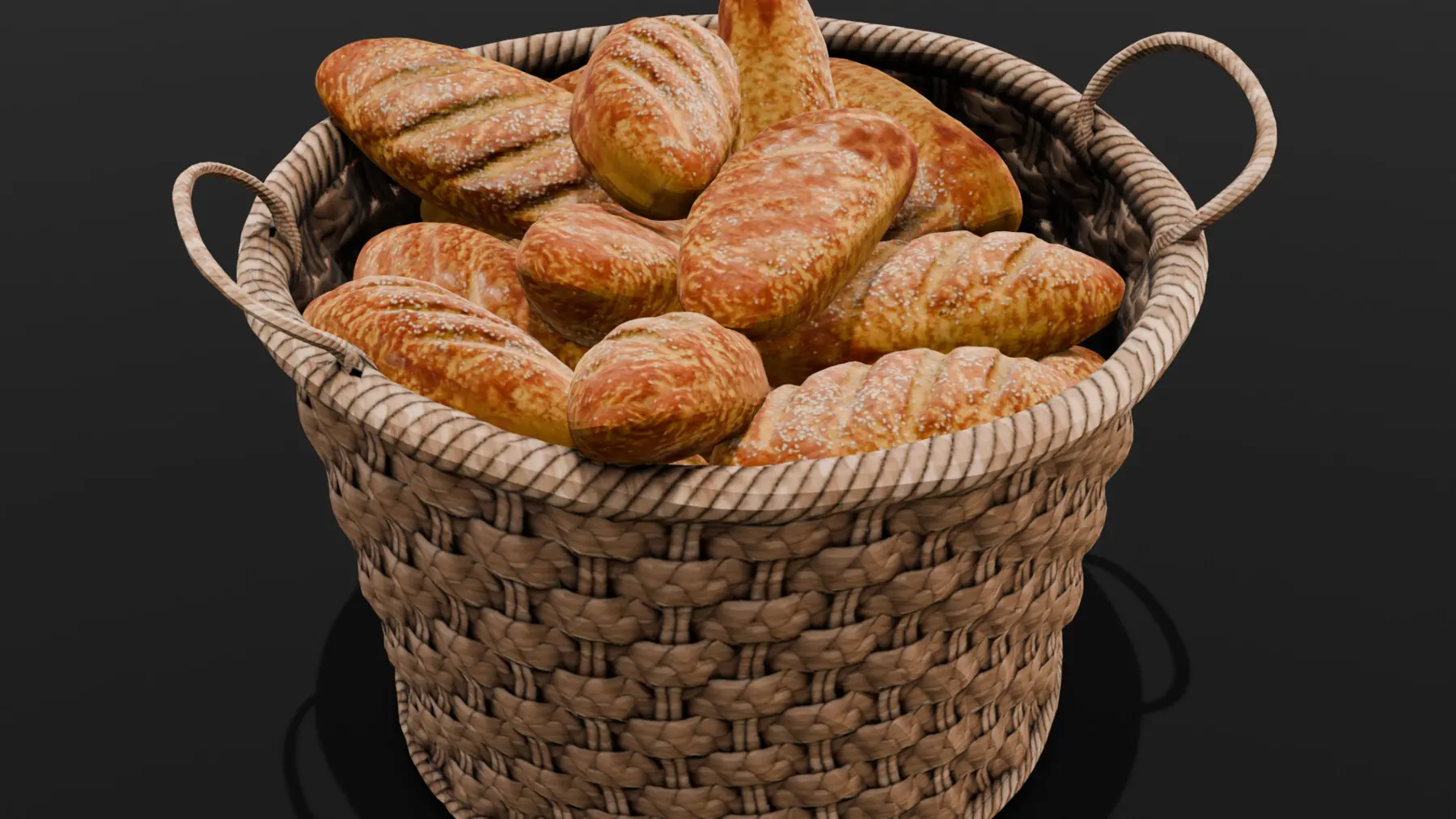 سبد بامبو با طراحی سنتی و زیبا برای نگهداری نان