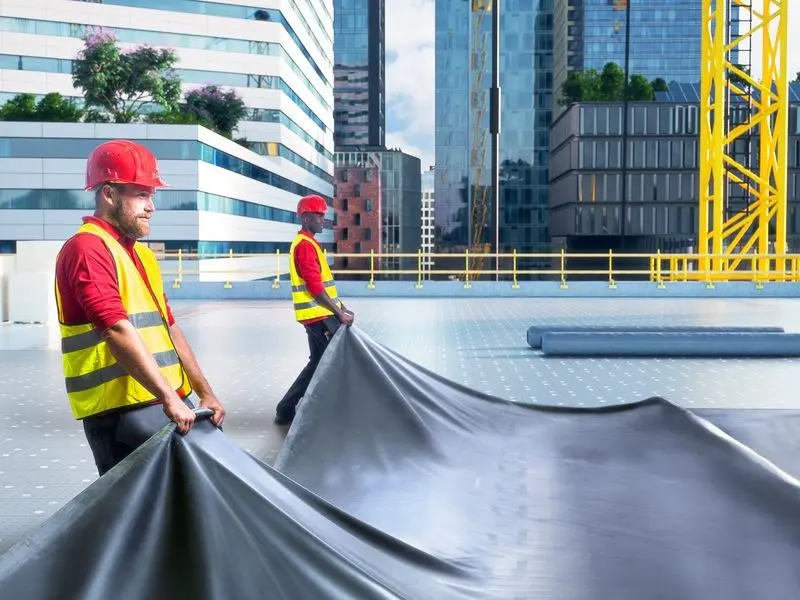 ممبران EPDM به عنوان یک لایه ضدآب و عایق در بام ساختمان