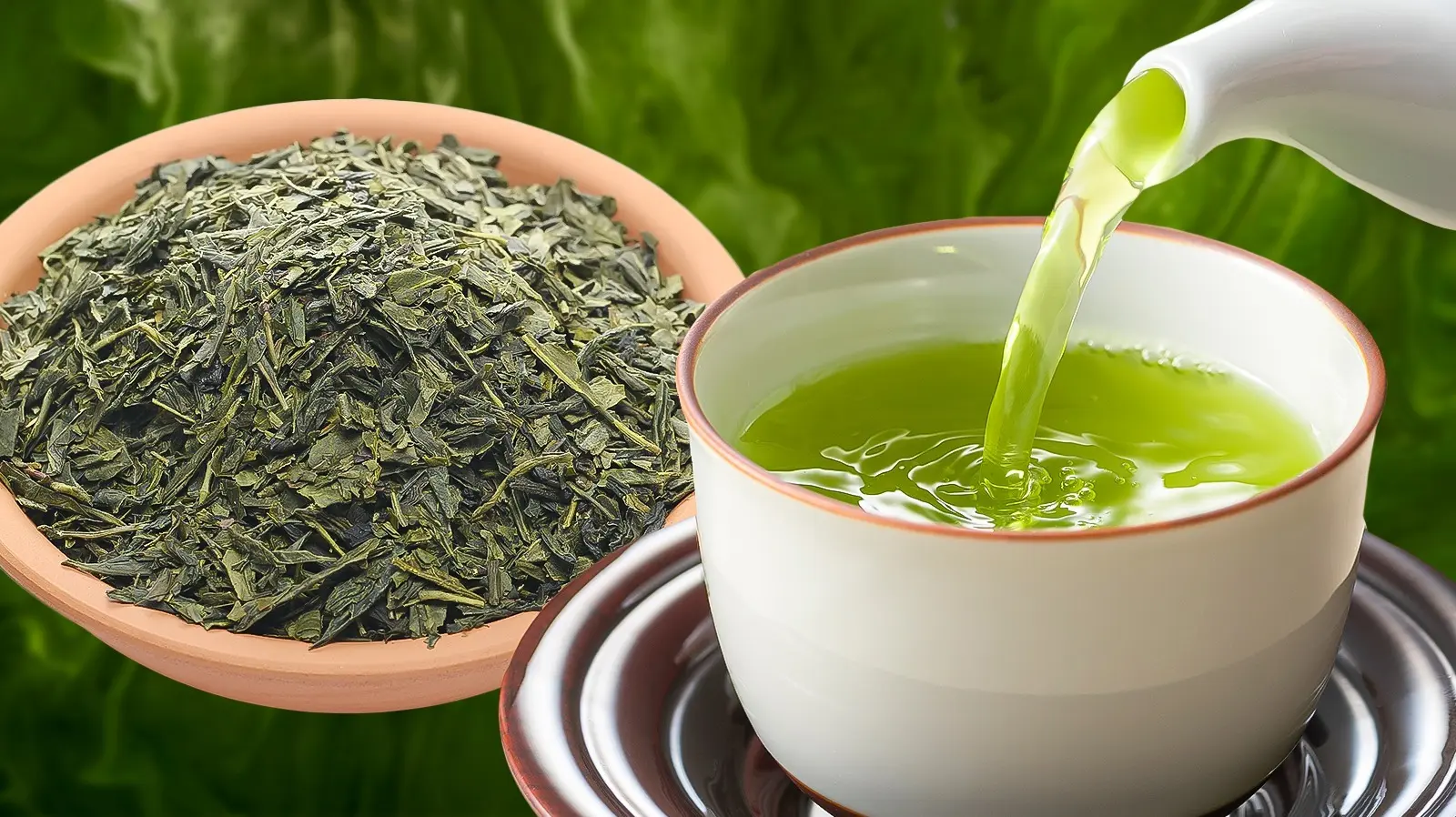چای سبز در بسته‌بندی‌های مختلف برای نگهداری بهتر