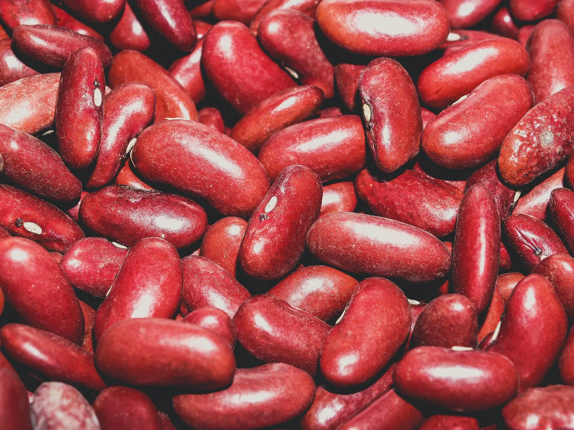 لوبیا قرمز ایرانی در ظرف چوبی