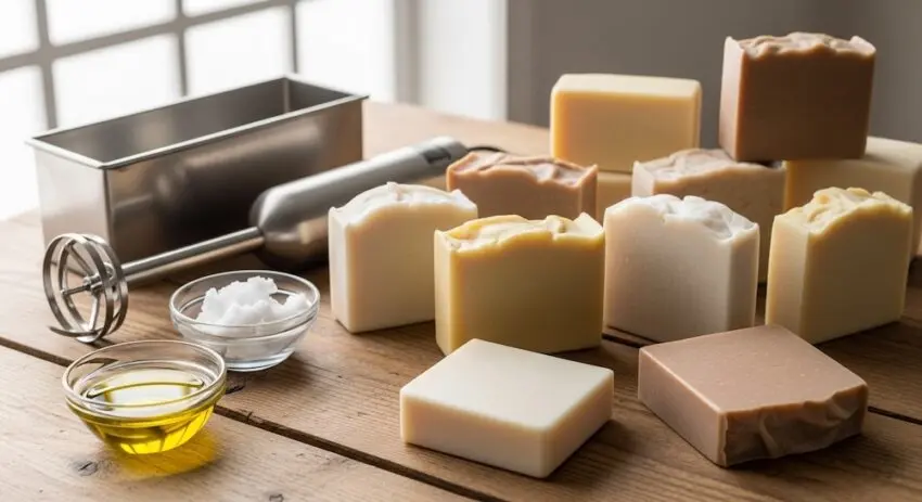 فرآیند تولید صابون با استفاده از ابزارهای مناسب و مواد اولیه