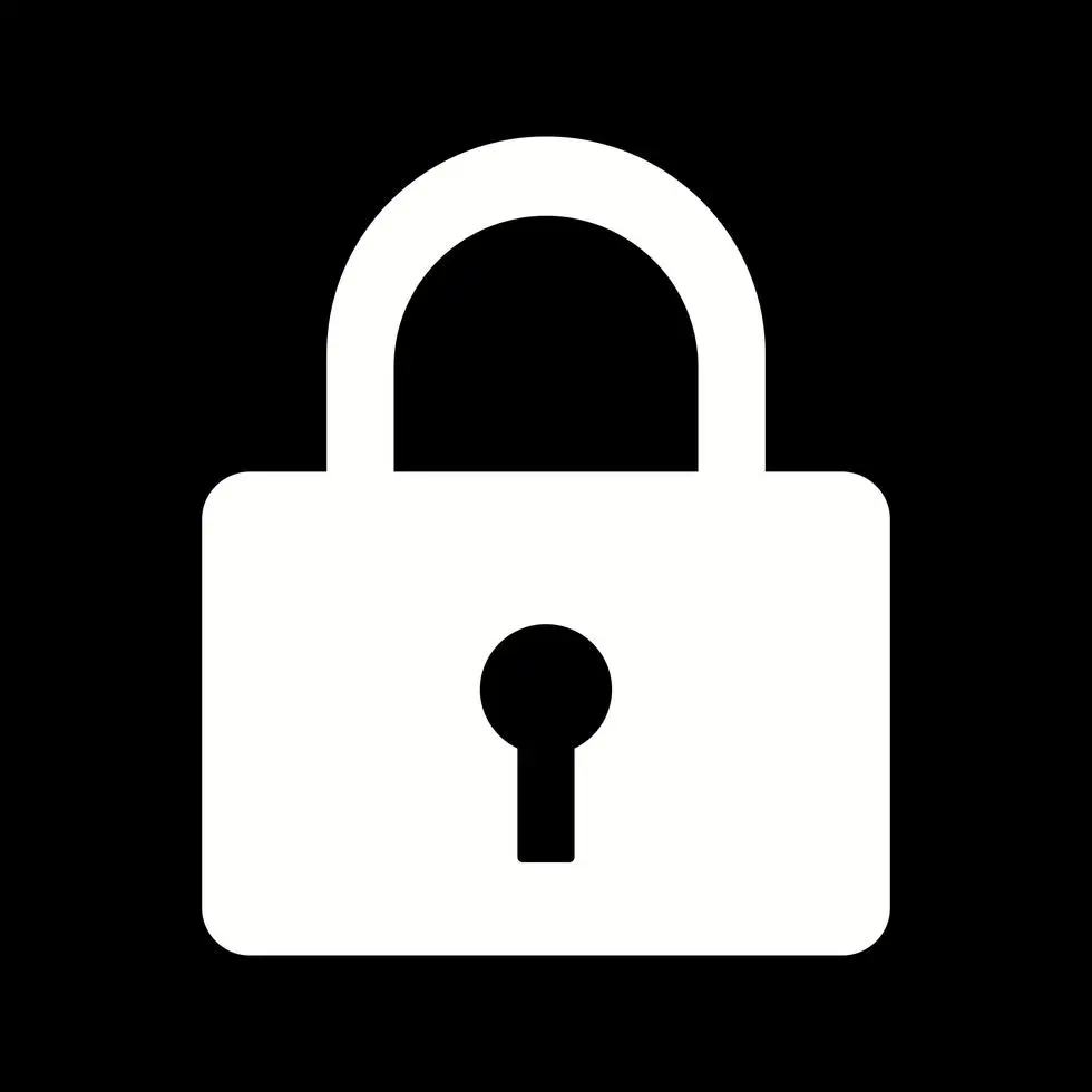 نمای نمادین یک قفل دیجیتال با طراحی مدرن و خطوط الکترونیکی