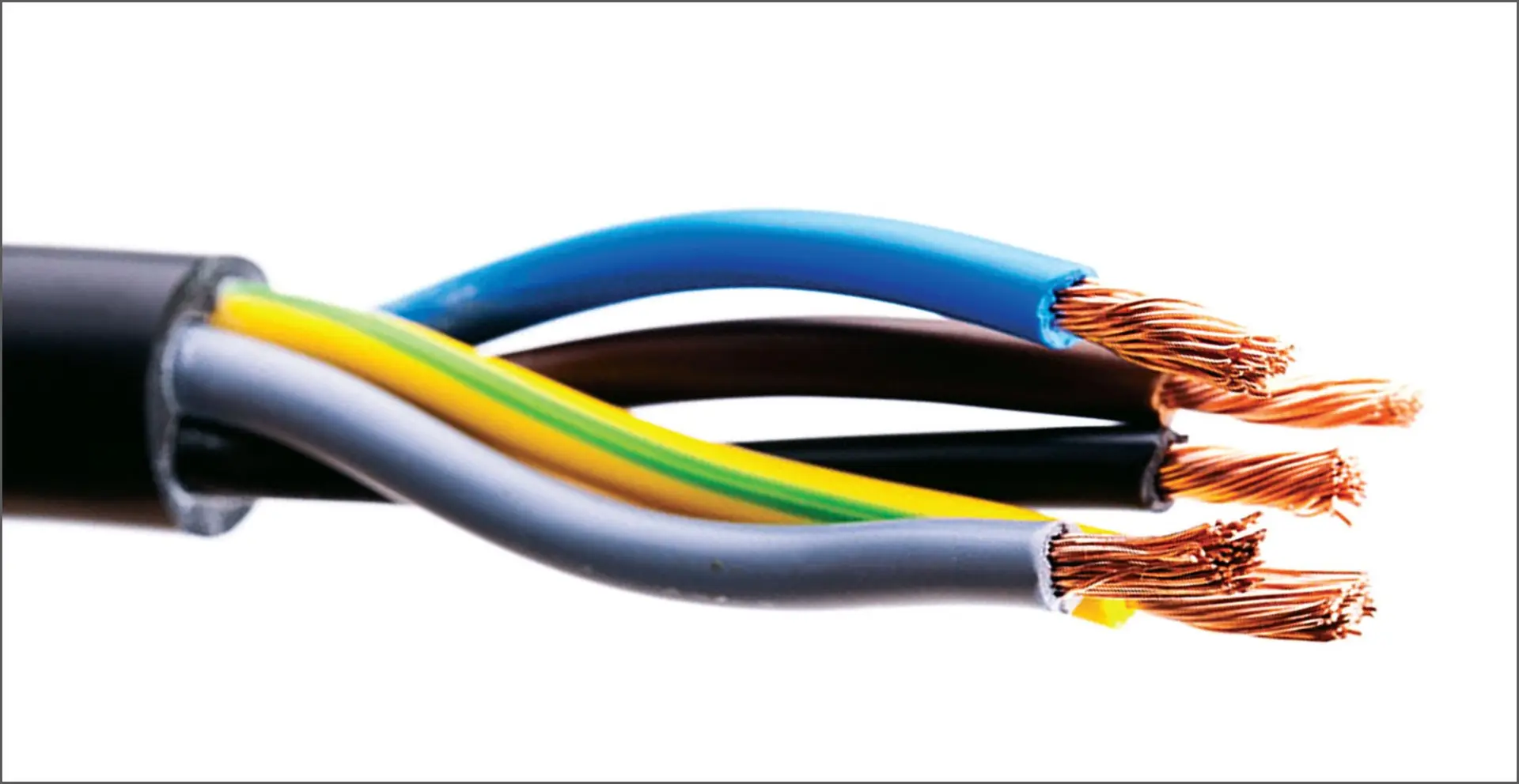 نمونه کابل مفتولی با عایق PVC برای کاربردهای داخلی